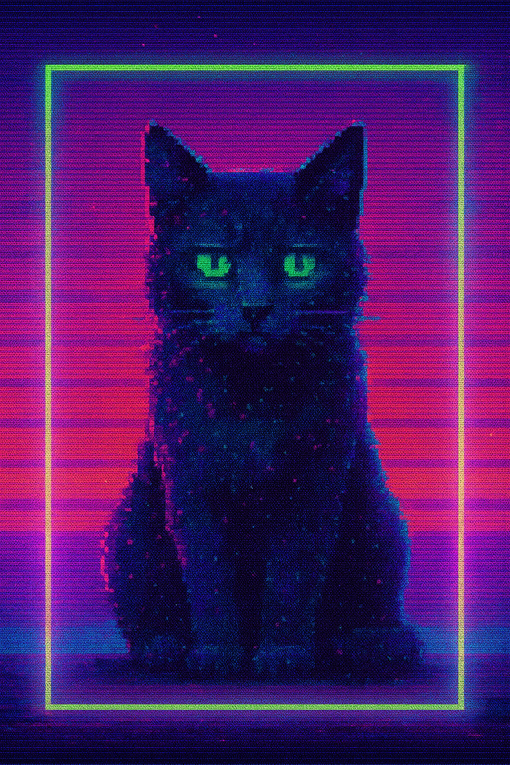 pixelated cat